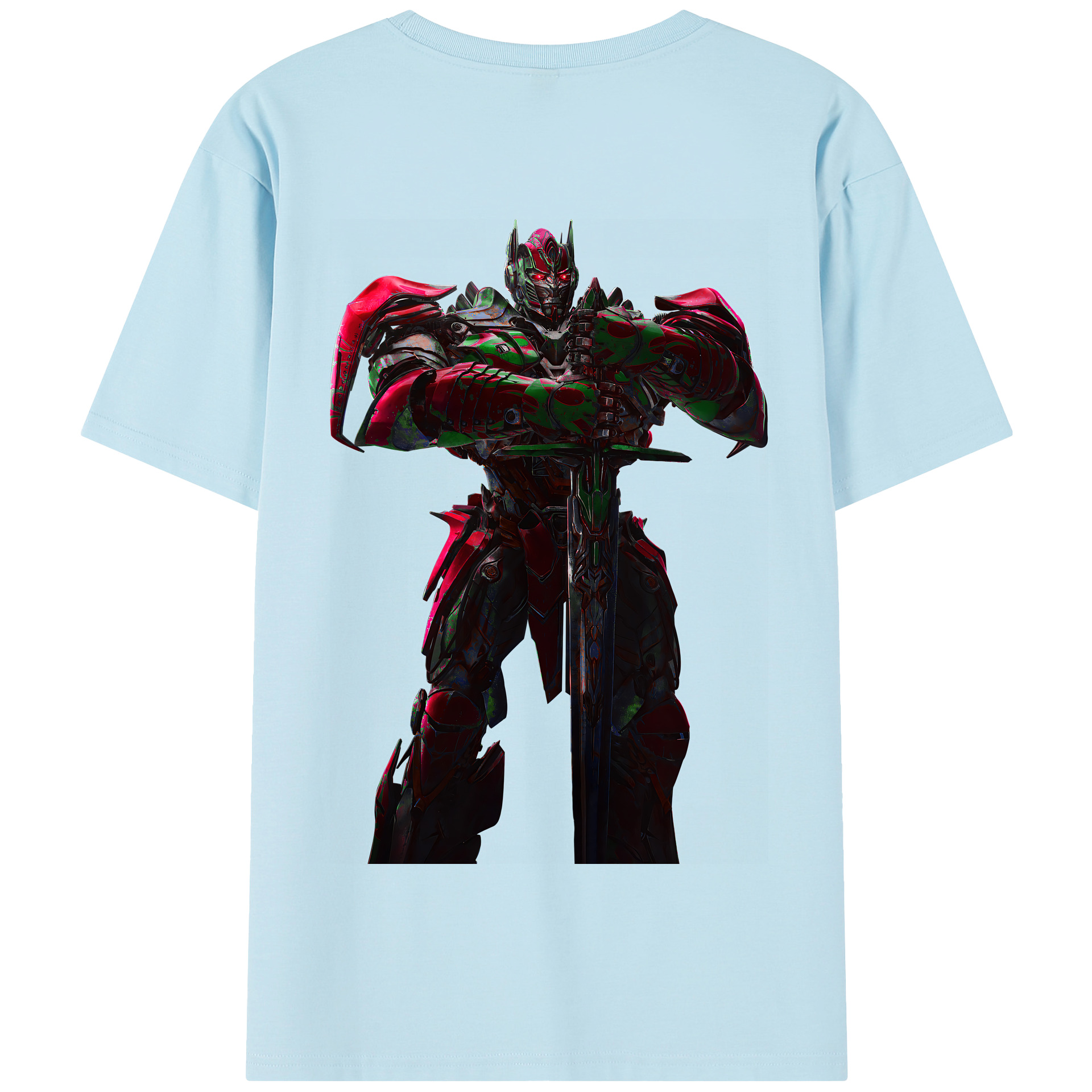 （画像用） Transformers トランスフォーマー 綿100％半袖Tシャツ（背面プリント）